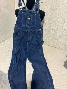 Key Brand Kids Dark Blue Denim Overalls
